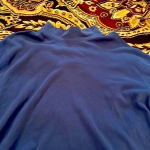 Lands End turtle neck shirt blue